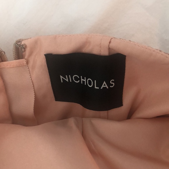 Light Pink Nicholas Strapless Gown - Picture 4 of 5